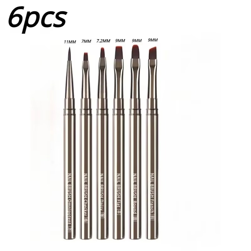 Pluma de fototerapia con pegamento para uñas, pincel de Gel UV, pincel acrílico para pintura artística de uñas, pincel de dibujo, herramienta de pinceles profesionales para manicura: Azul