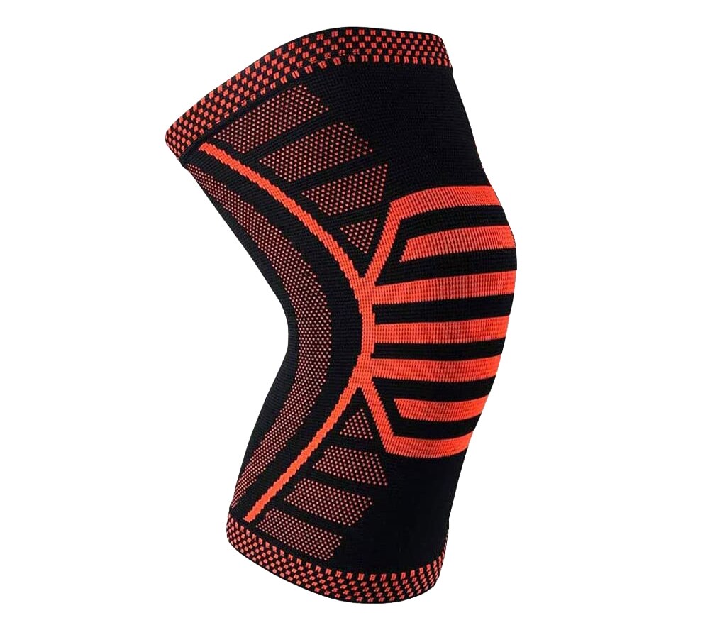 Knee Brace, Compression Knee Sleeve for Men &amp; Women Elastic Knee Pads Support Fitness Gear Basketball Volleyball Brace Protector: Orange / L