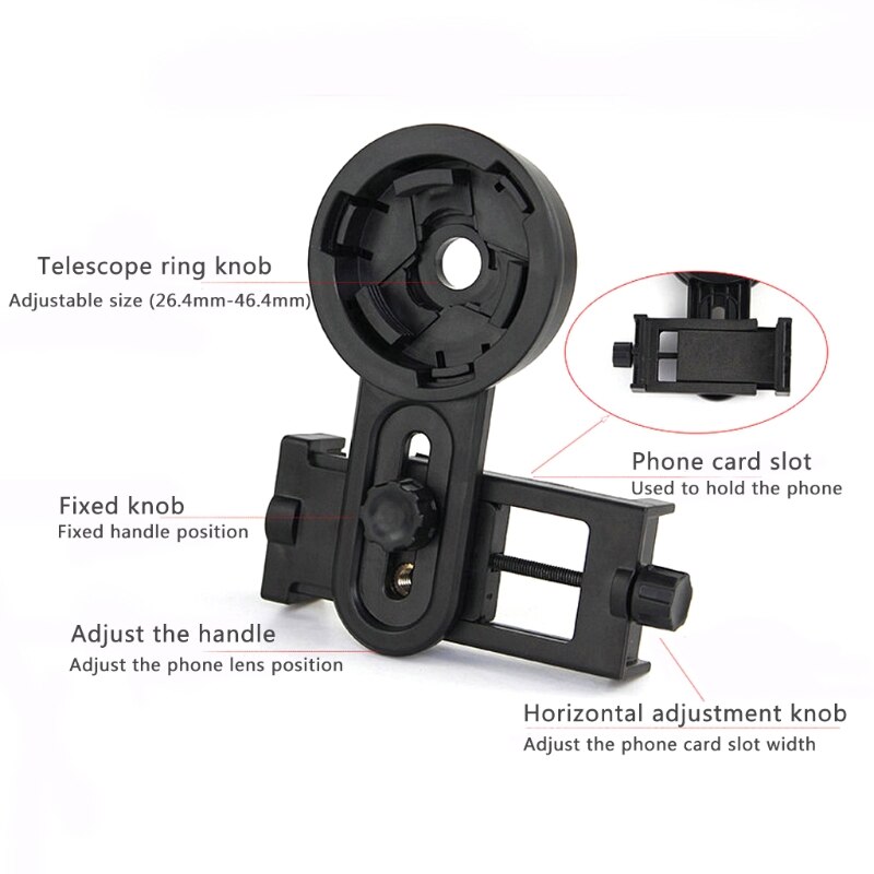 Universal Phone Adapter Holder Mount Bracket Binocular Monocular Telescope Clip
