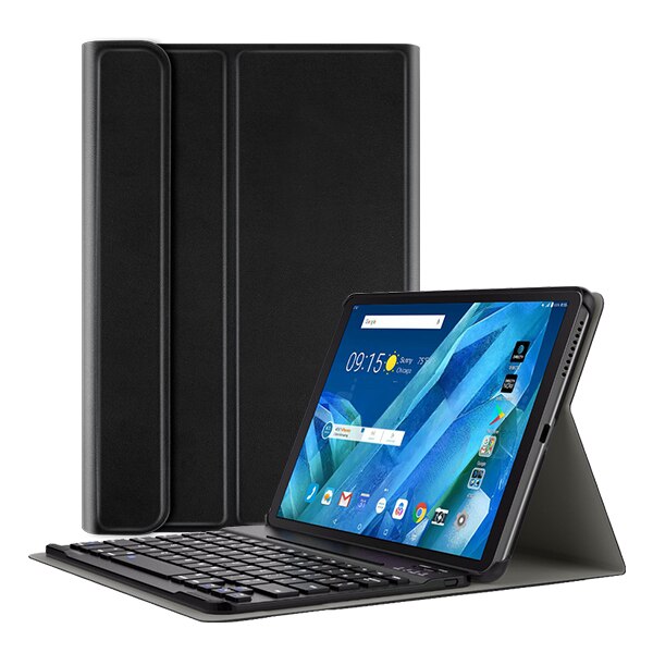 Keyboard Case Voor Lenovo Tab M10 Plus Tb-X606F TBX606X Draadloze Toetsenbord Voor M10 Fhd 2nd Gen Bluetooth toetsenbord Cover: Black-English