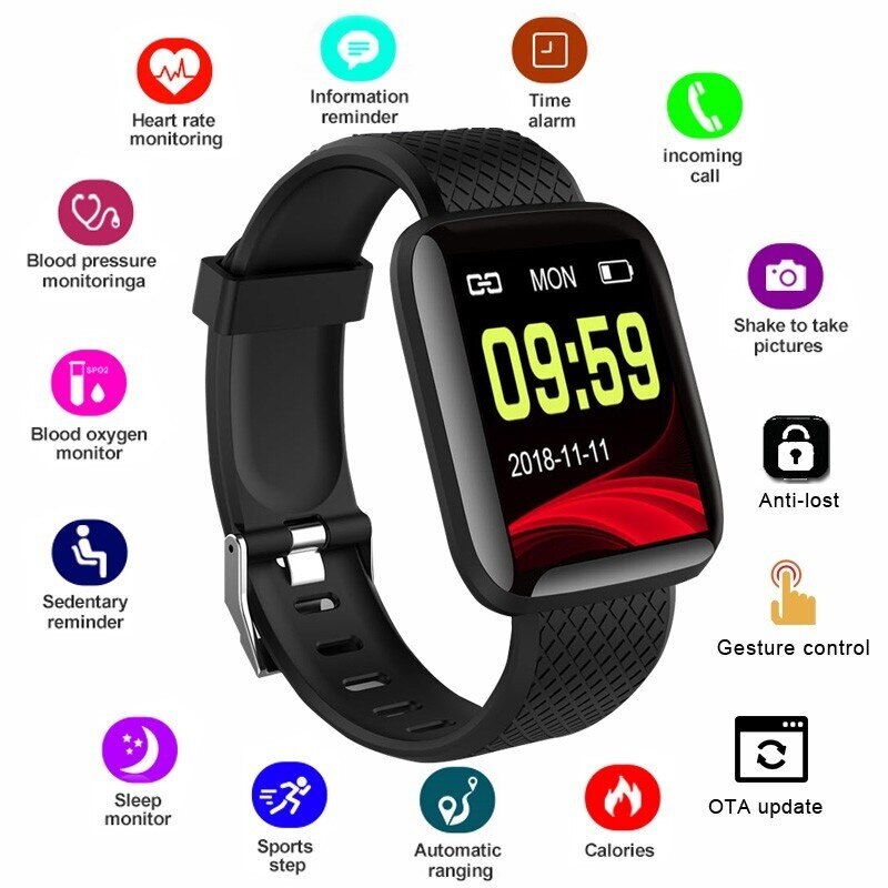 Smartwatch for Men & Women - Heart Rate, Blood Pressure, Activity Monitor