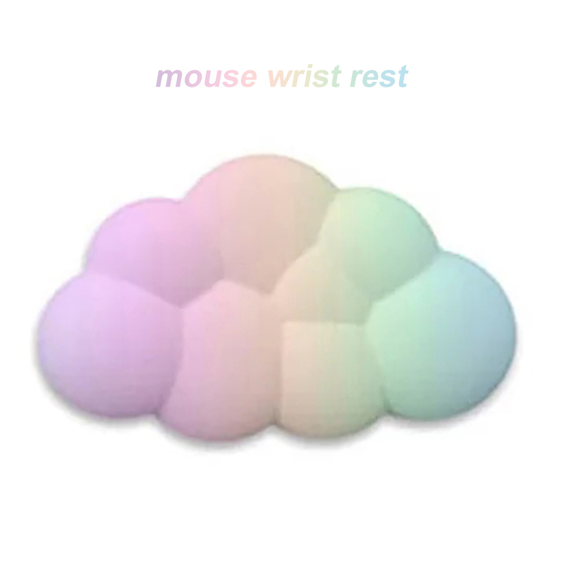 Alfombrilla para teclado para juegos con gradiente de nube, alfombrilla para muñeca, alfombrilla para muñeca, alfombrilla para ratón, memoria de espuma ergonómica Laika, soporte antideslizante para oficina: Morado
