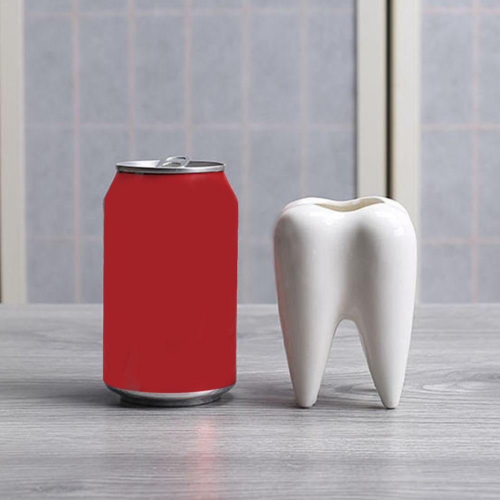 Tooth Shape Innovative White Ceramic Succulent Plants Flower Pot Modern Planter Without Plants Included