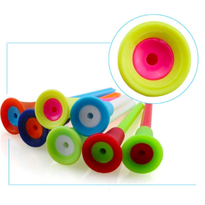 50PCS Golf Tees Plastic Golf Tees Rubber Cushion Multicolor Golf Tees Wonderful Equipments for Golf Lovers