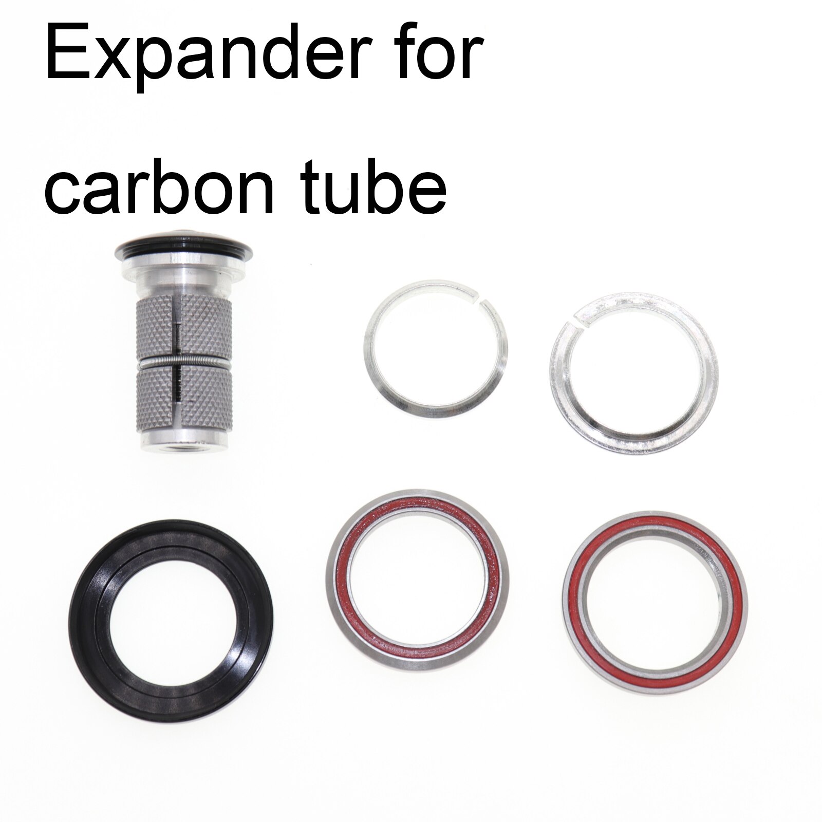 Gineyea Lagerbier Headset 41 41,8 41,8 42 mm gerade verjüngt gabel rennrad MTB Stern Mutter Expander Kohlenstoff faser: 41-41 mit Expander