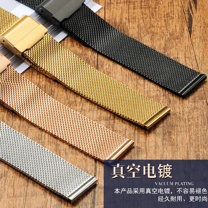 Voor Huawei Gt/GT2 Horloge Band 46Mm/42Mm Milanese Rvs B5 B3 Band Armband Universele 16/18/20/22 Mm Vervanging Band