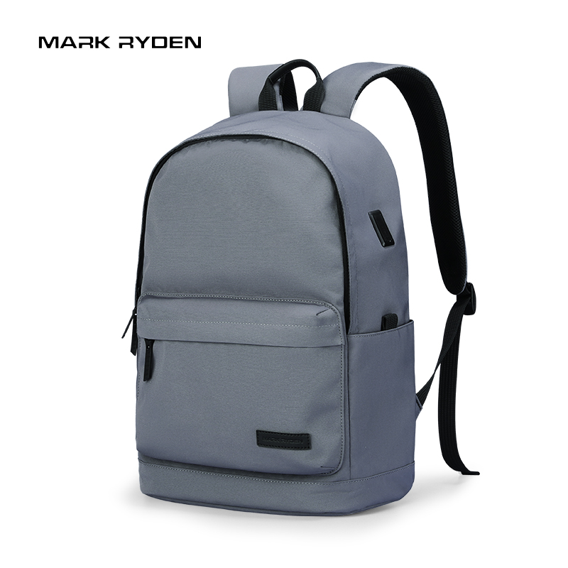 Mark Ryden 20L Plecak rekreacyjny o dużej pojemności 15,6-calowy laptop Wodoodporny z portem ładowania USB: Ciemnoszary