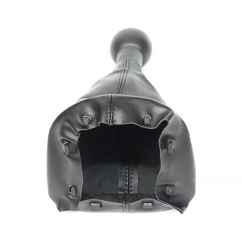 Leather Dust-proof Gear Shift Cover 5 Speed Gear Shift Stick Knob Cover For Peugeot 307 308 408 car styling
