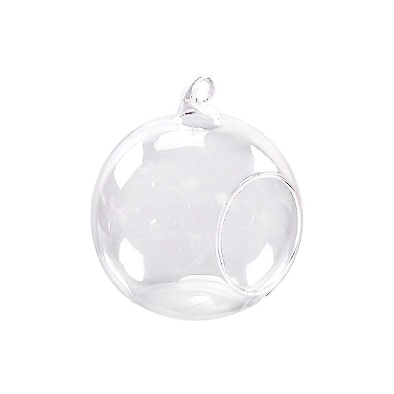 Hanging Glass Bottle Glass Vase Terrarium Hydroponic Container Decor - 12cm: Default Title