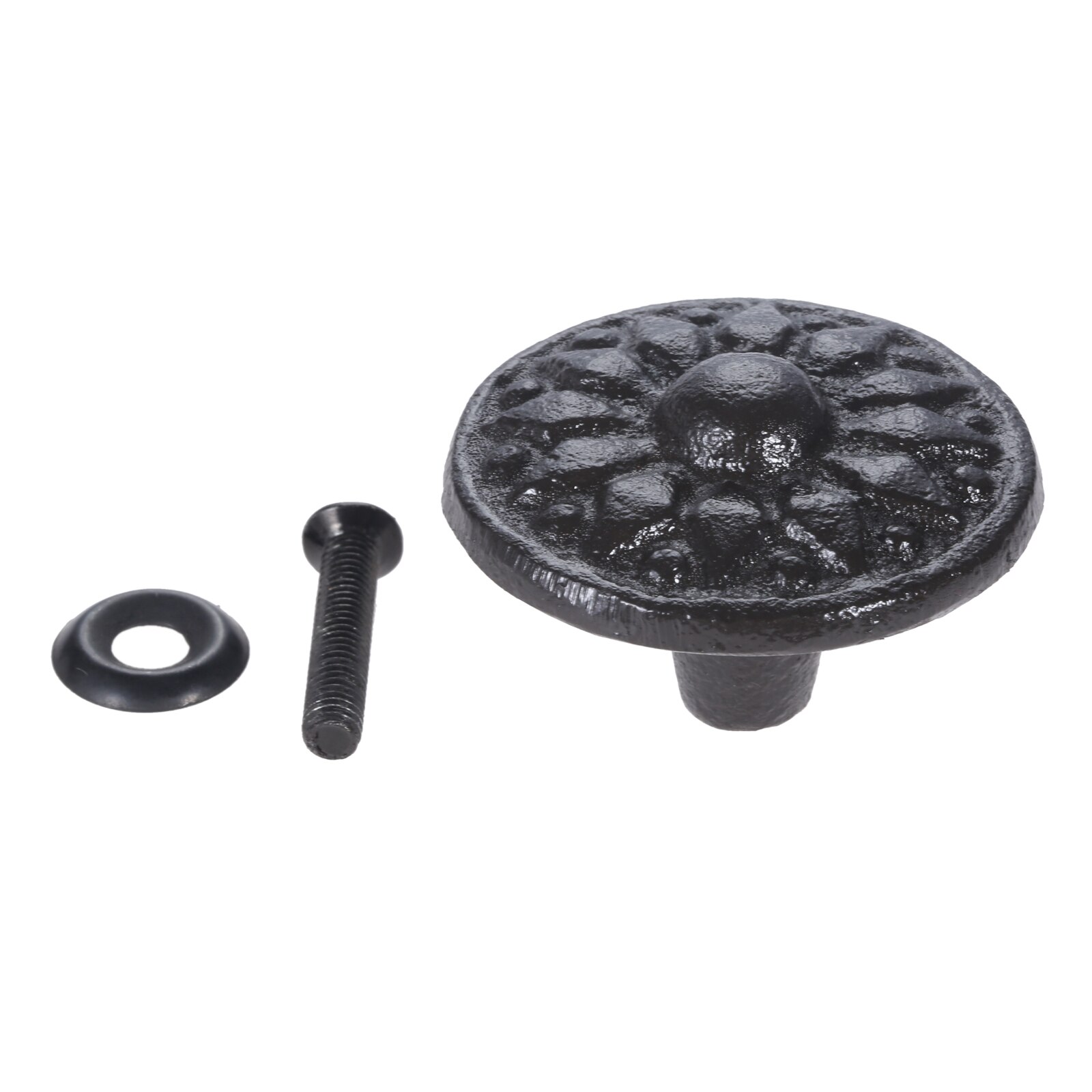 Strand Thema Pull Oceaan Stijl Handvat Walvis/Sea Turtle/Seahorse/Wiel/Bloem/Hollow Ronde Knop W/Schroef Ijzer Badkamer Meubels: Round Flower