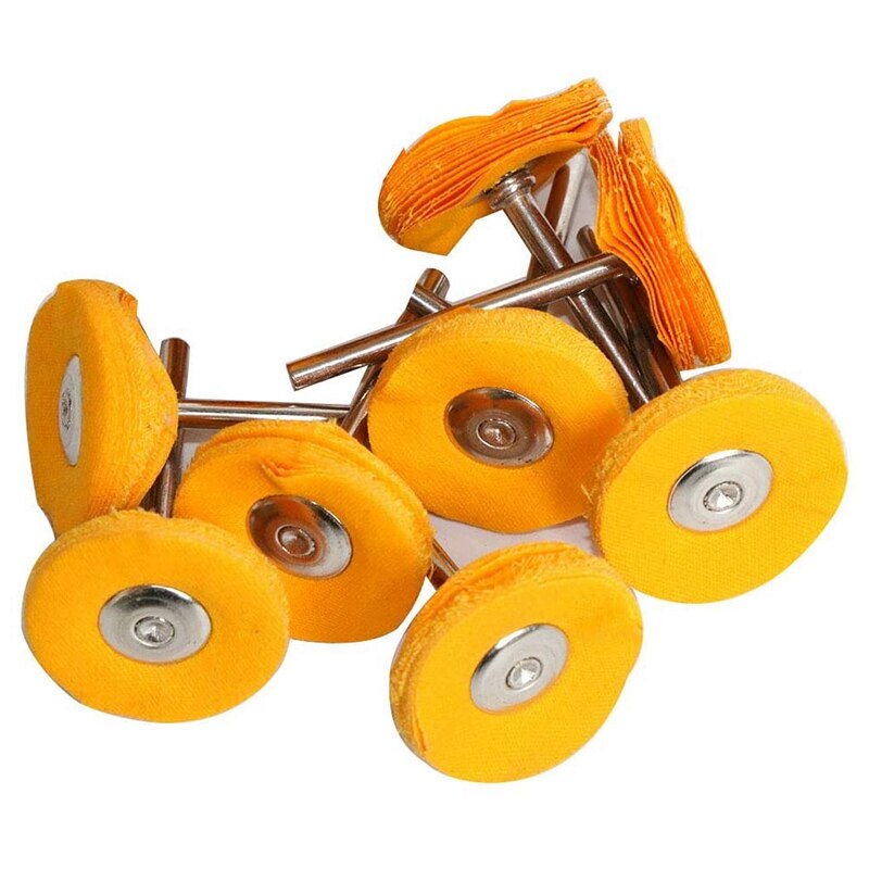 50Pcs 1 Inch Polishing Buffing Wheel Set for Dremel 3Mm Shank for Rotary Tool Accessories Mini Brush Polishing Kit