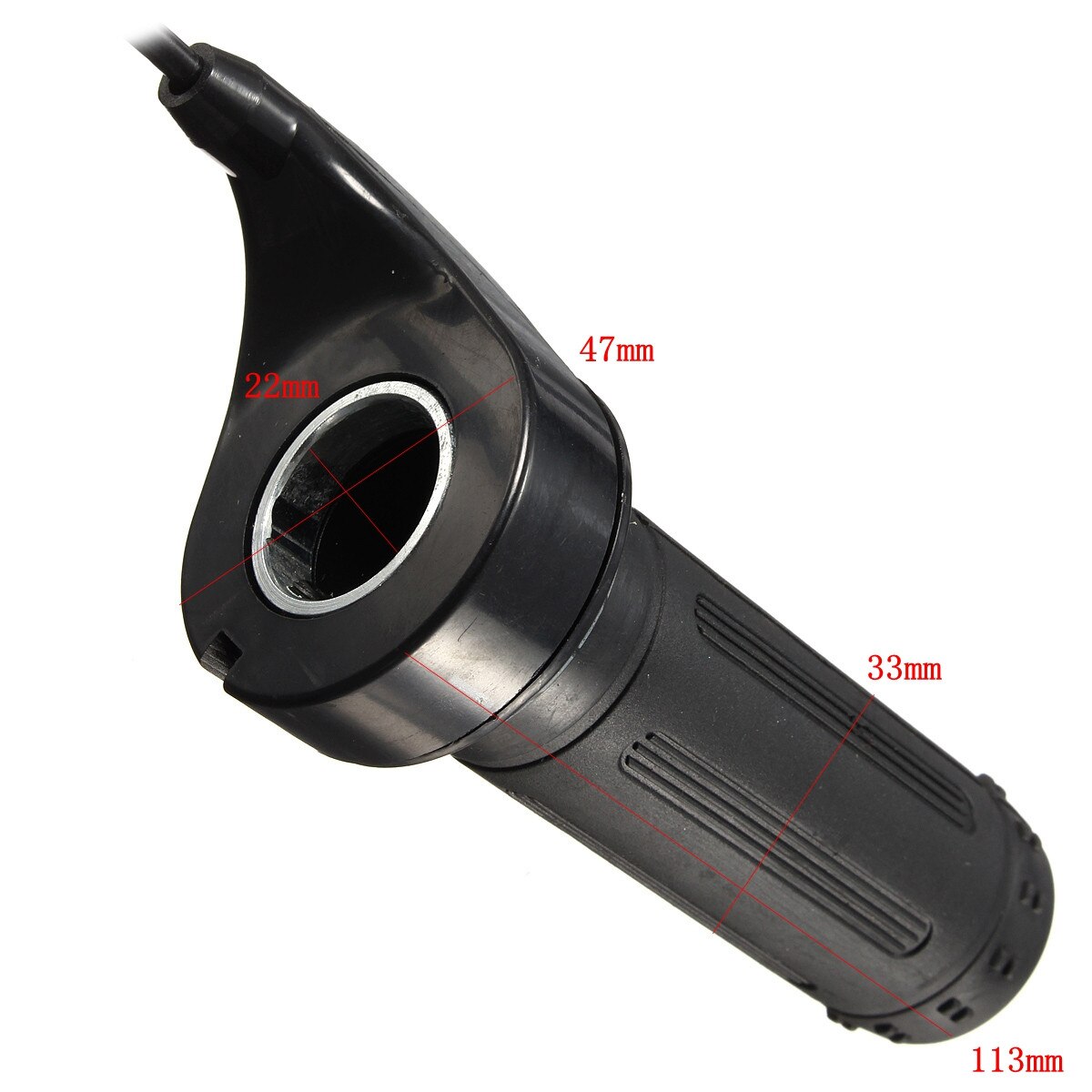 24V 36V 48V 3 Draad Zwart Twist Throttle Grip Universele Voor Electirc Scooter Fiets Fit 7/8" stuur