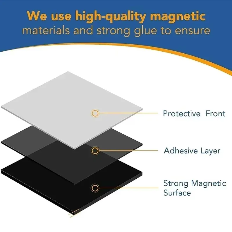Magnetic Square Round Dots Sheets Magnet Self Adhesive DIY Crafts Stickers Sheet for Refrigerator Office Whiteboard