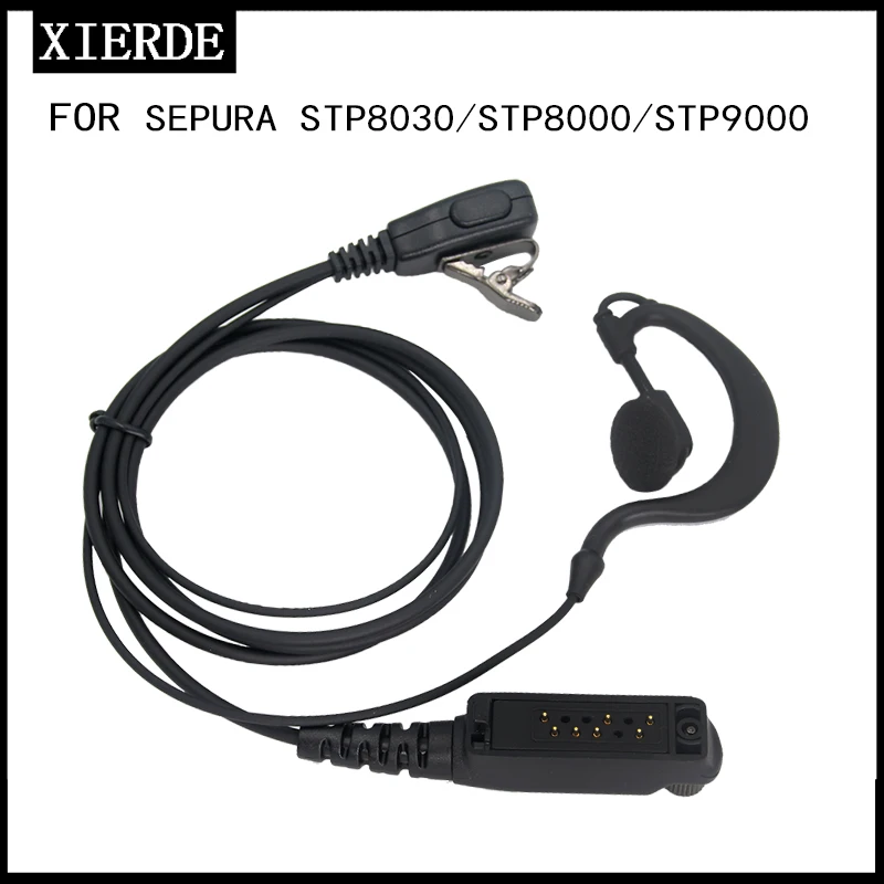 XIERDE Headset Für SEPURA STP8000 STP8030 STP8035 STP8038 STP8040 STP8080 Walkie Talkie Zwei Weg Radio Kopfhörer Mic
