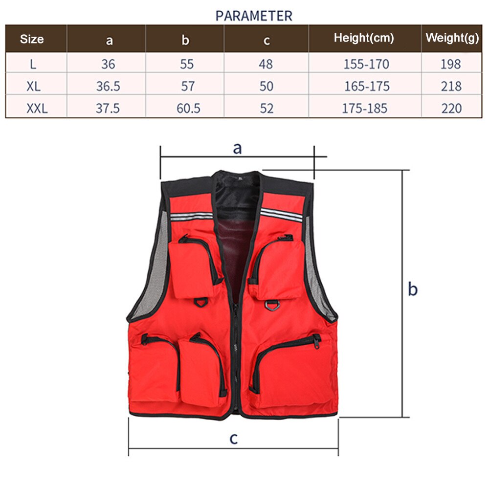 Camping Outdoor Fishing Vest Life Safety Jacket Swimming Sailing Waistcoat Vest Floatation Floating Quick-Drying Mesh Waistcoats