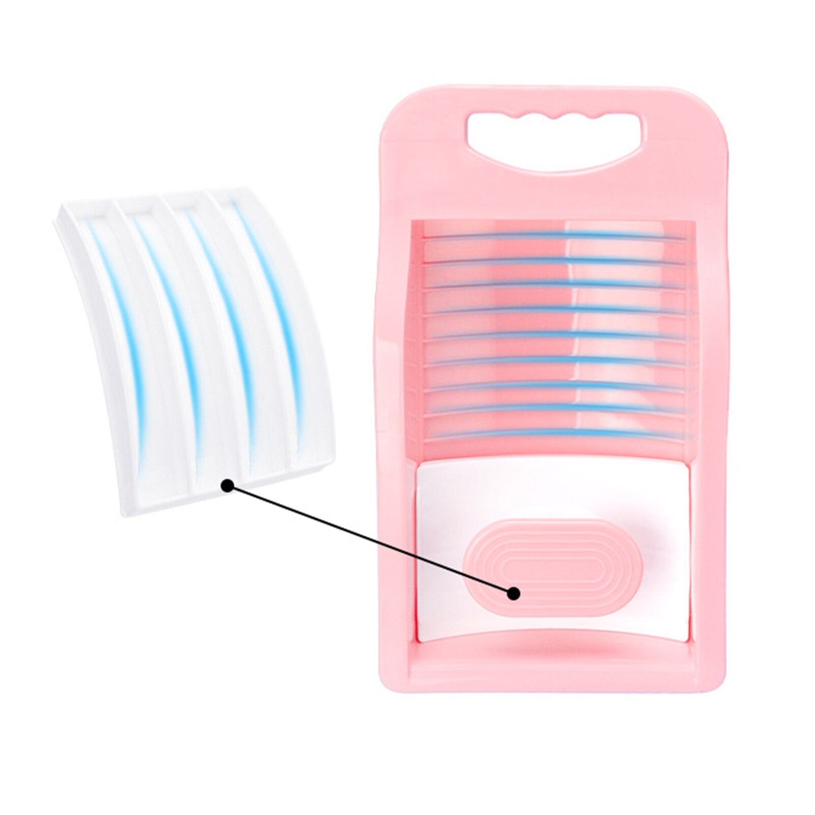 Mini Washboard Non-slip Household Clothes Washing Board Dormitory Washing Socks Underwear Lazy Artifact
