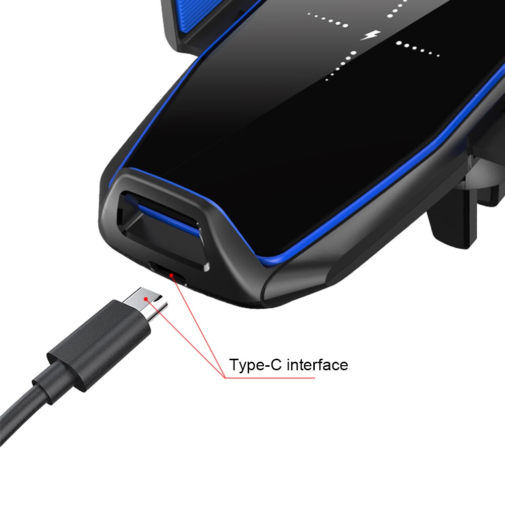 15w universele auto draadloze oplader telefoonhouder snellader 360 graden rotatie oplaadbeugel voor smartphones
