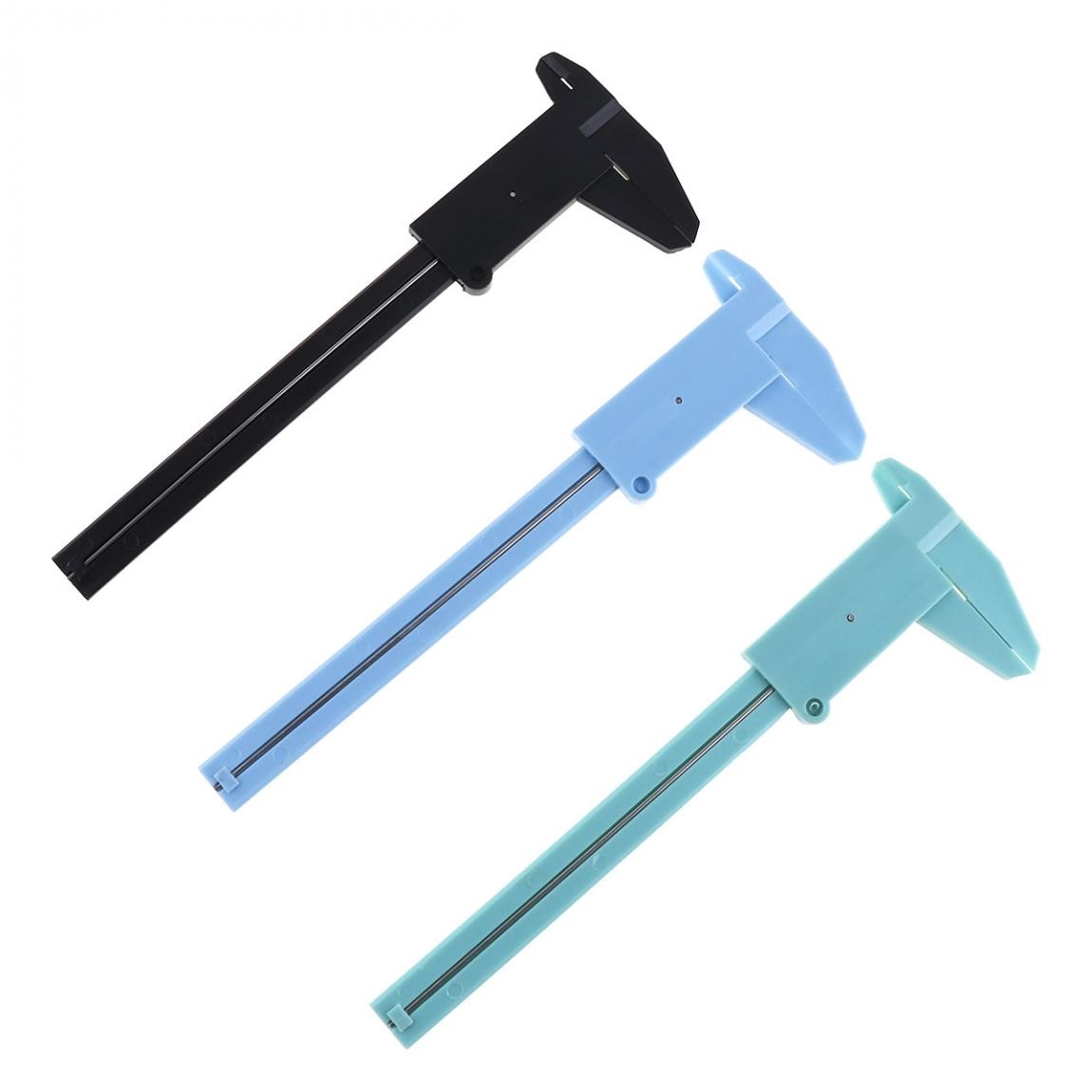 1pcs 0-80mm 0-150mm Double Rule Scale Plastic Vernier Caliper Measuring Students Mini Tool Ruler Vernier Calipers