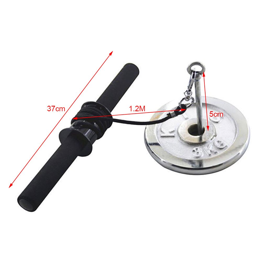 Wrist Roller Forearm Exerciser Profession Arm Strength Trainer with Soft Foam Grip Handles Improve Performance In Activity Quick