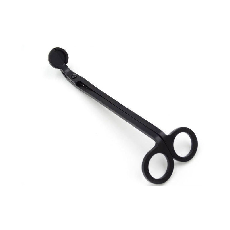 Veketrimmer i rustfritt stål, stearinlyssaks, håndlaget lyslaging, vekekutter, klipper for stearinlysslukkeverktøy: Lysegrå