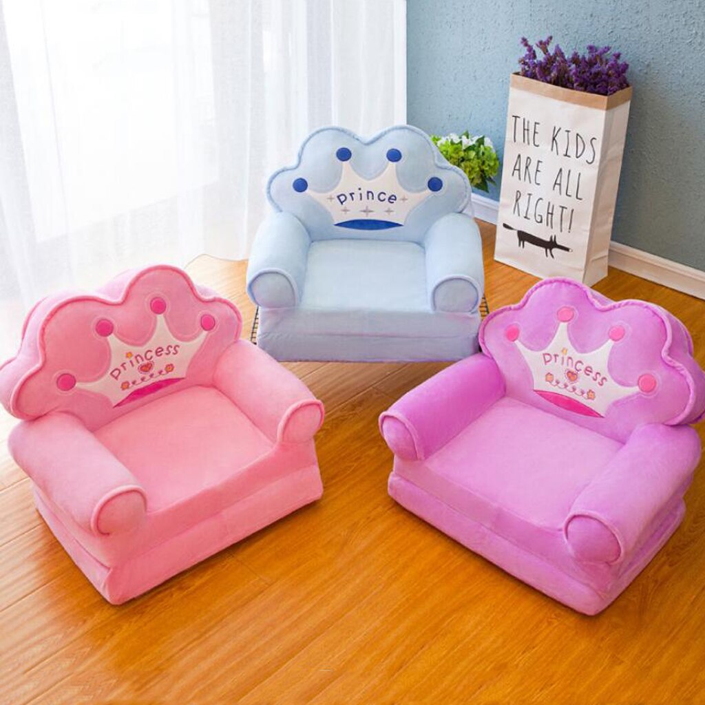 Folding Armchair Seat for Kids Cartoon Sofa Cover Multifunctional Baby Sofa Cover Upholstered Room Furniture