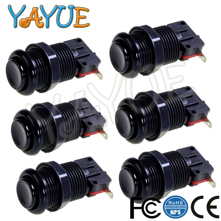 12pz Happ Stile Bottoni Americano Stile FAI DA TE Pulsante di porticato Interruttore micro Interruttore per La macchina del Gioco di Galleria