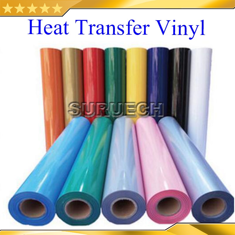 30cmx100cm (12&quot;x40&quot;) PVC Heat Transfer Vinyl Heat Press Machine Cutting Plotter Cutter T-shirt DIY Foil Film Paper