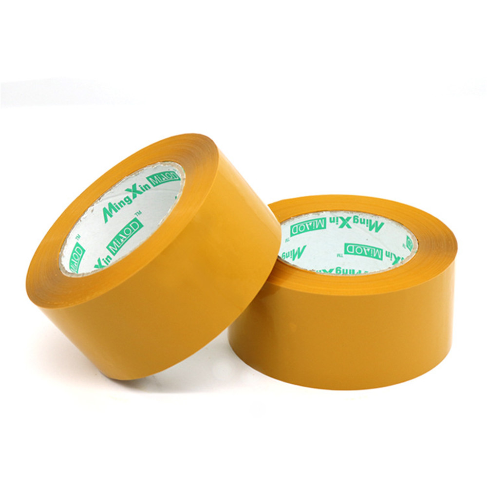 4.8*2.5Cm Clear Geel Pakket Doos Verpakking Tape Afdichting Plakband Kartonnen Zelfklevende Verpakking Accessoires Kantoorbenodigdheden