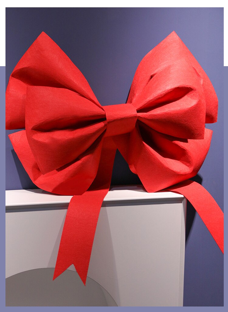 Lazo grande decorativo artesanal, accesorio hecho a mano para puerta de tienda, foto de Navidad, tienda de 4S, coche, boda, , festividades, decoración, lazo grande