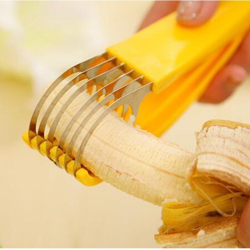 Edelstahl Kartoffel Schneidemaschine Tomaten Cutter Werkzeug Shreadders Zitrone Schneiden Halfter Banane Cutter Kochen Werkzeuge Küche Zubehör