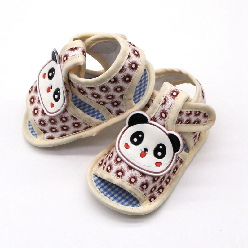 Sandálias da criança do bebê dos desenhos animados coelho bonito sandálias do bebê verão sapatos da criança do bebê fundo macio bonito para 0-18 M