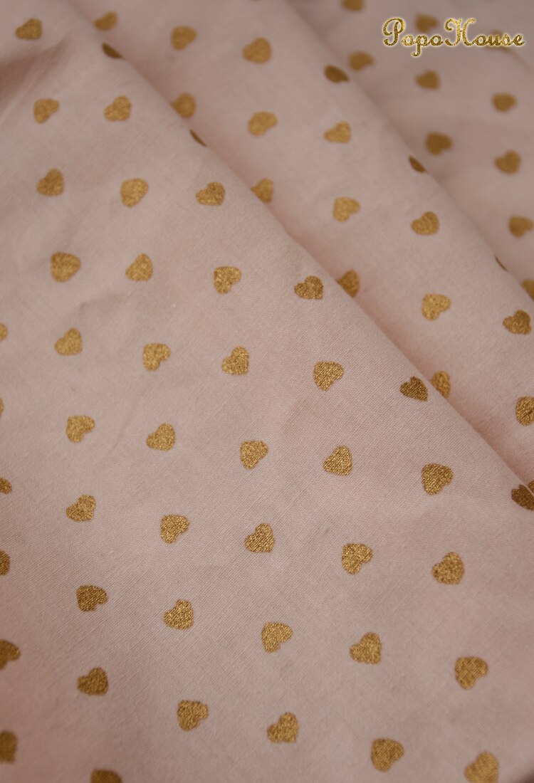 Tissu en coton Mini étoile dorée 50cm x 140cm/pièce, vêtements pour robe chemise, tissu pour rideau de marionnette, matériel fait à la main: 4
