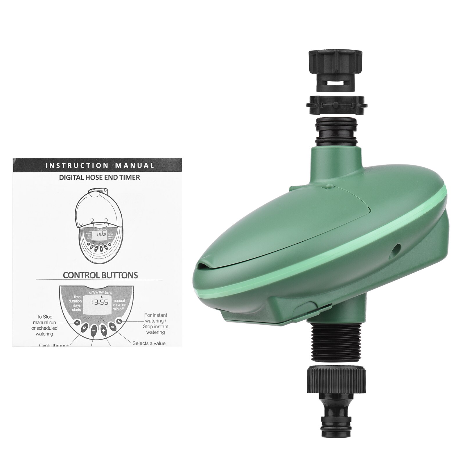 Temporizador de riego automático, controlador de sistema de riego de jardín programable, impermeable, herramienta de jardín de riego automático: US