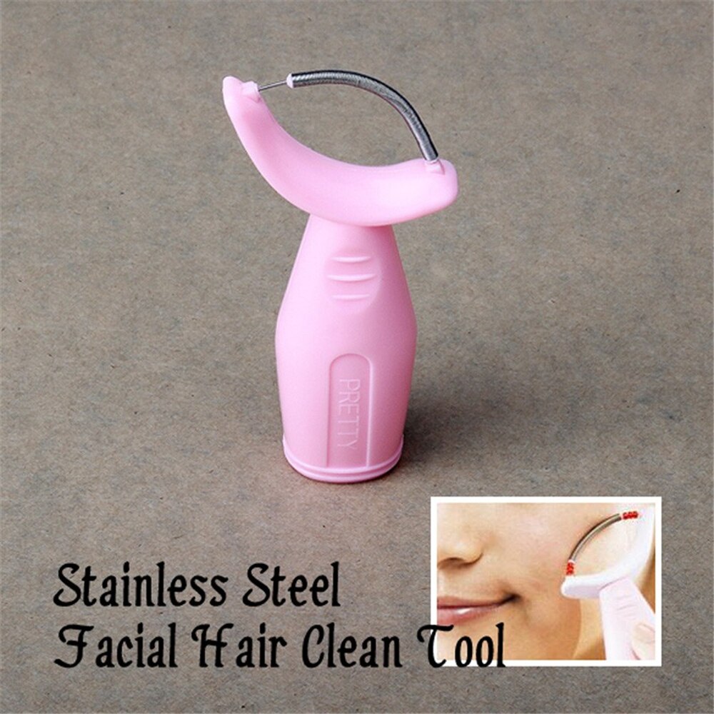 Manual Facial Hair Epilator Rolling Roller Skin Hair Trimmer Remover Tool for forehead cheeks chin Stainless Steel
