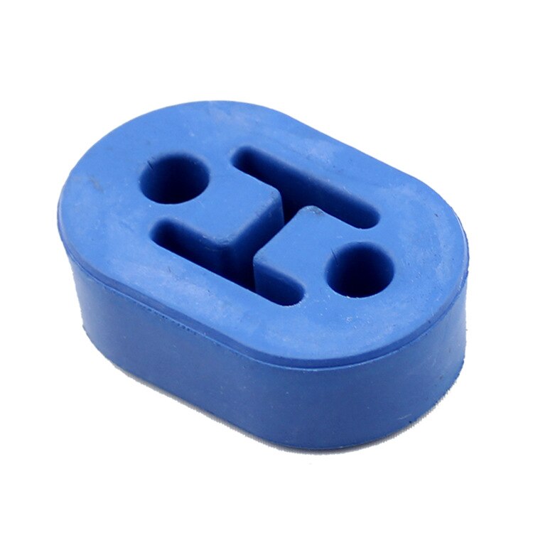 Soporte de goma Universal para tubo de escape de coche, soporte de montaje de punta, 2 agujeros de repuesto