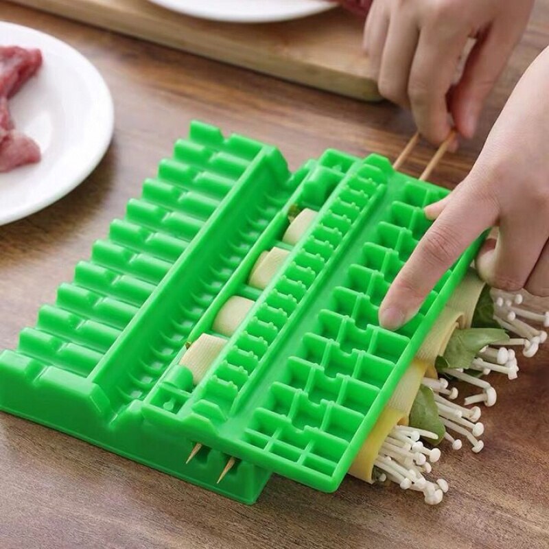 Multifunctional Barbecue Manual Stringer Tool Household Lamb Skewers Skewer Threading Machine Automatic Meat Skewers