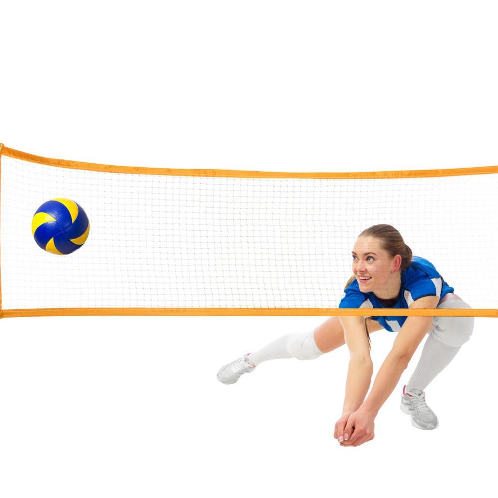 Udendørs bærbar volleyball net volleyball sport hurtigstart tennis træningstilbehør badminton firkantet net