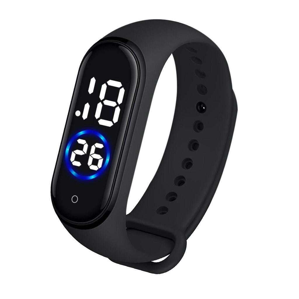 Mannen Vrouwen Sport Led Digitale Horloge Hand Ring Horloge Led Sport Mode Elektronische Horloge Siliconen Eectronic horloge