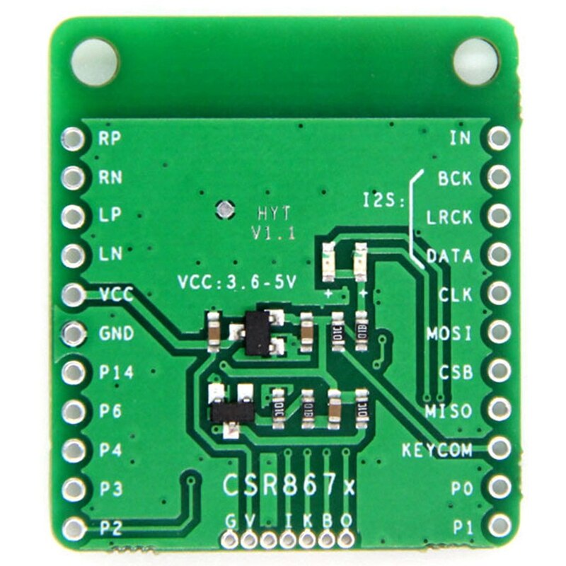 CSR8675 Bluetooth V5.0 Low Power Bluetooth O Module APTX-HD Lossless Compressie Analoge Uitgang