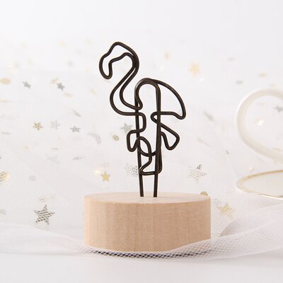 1 PCS Retro Wooden Message Holder Note Holder Iron Photo Holder Desktop Note Holder Simple And Fresh Ornaments Christmas: Purple