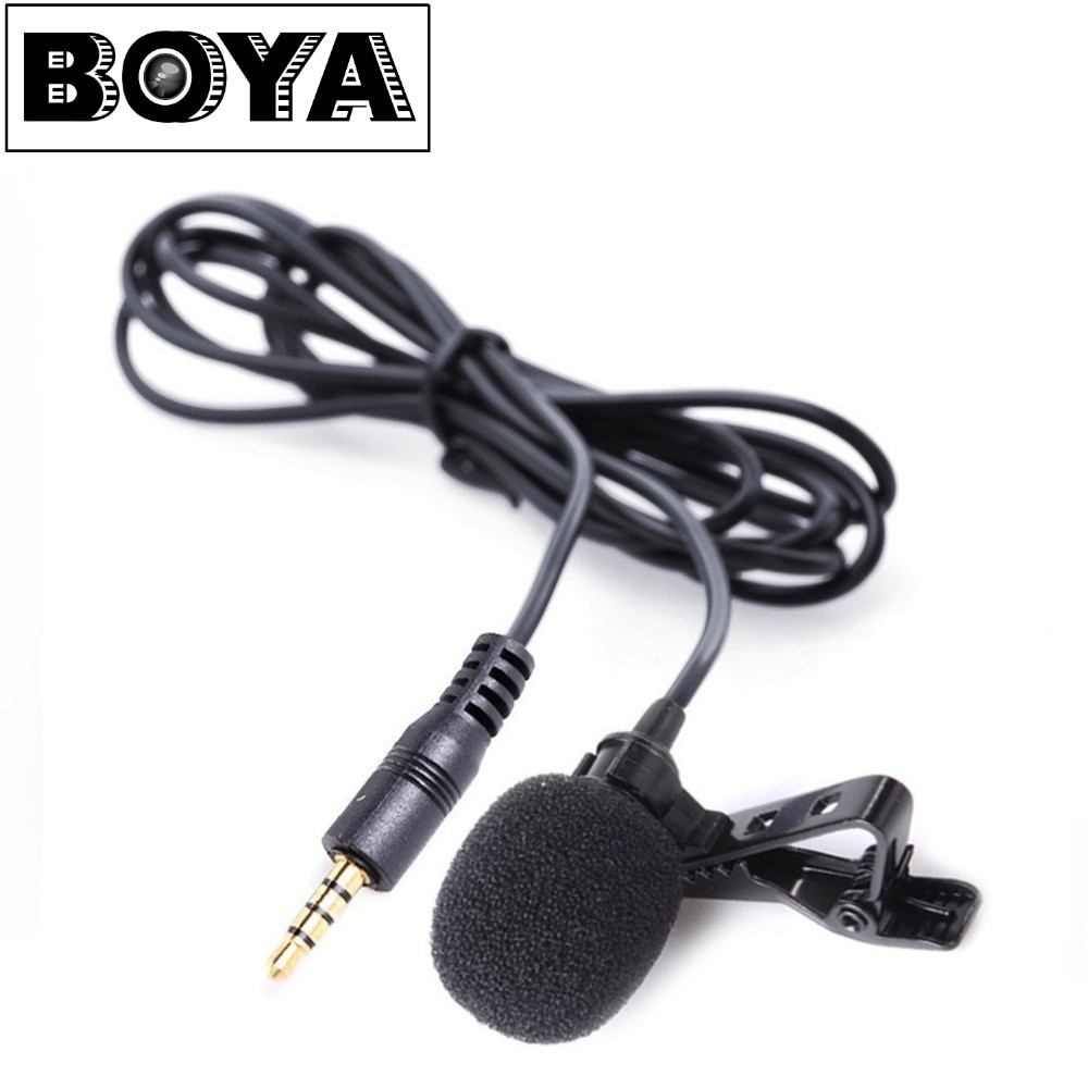 BOYA BY-LM10 Smartphone Omnidirectional Lavalier Microphone for iPhone 7 6 6s 5 Sumsang GALAXY Android Phone Broadcast Recording