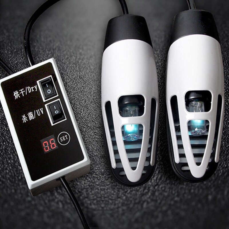 Secador eléctrico de zapatos de 220V desodorante UV Dispositivo de esterilización de para hornear secador de zapatos pies calentador de secado