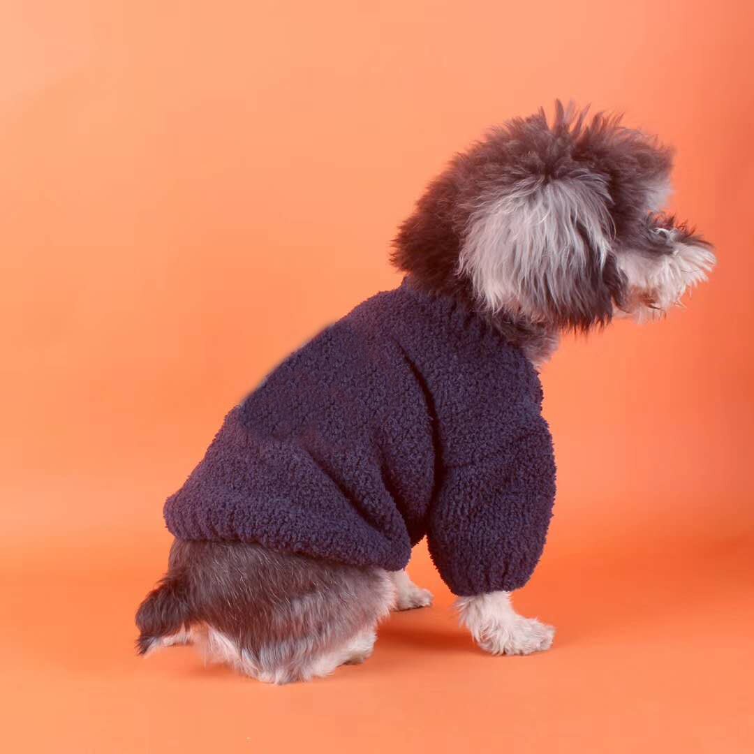Hundetrøje til små mellemstore hunde brev fransk bulldog tøj chihuahua kostume luksus hunde kæledyrstøj: Marine blå / L