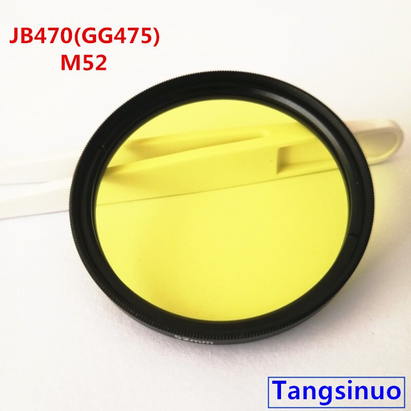 52mm 470nm ir infrarød langpasfilter gul optisk glasjb 470 gg475 til kamerafotografering