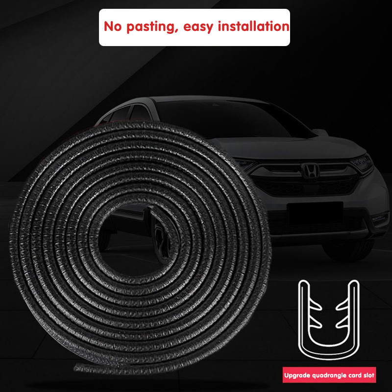 Universal Car Door Edge Scratch Protector Strip Guard Trim Automobile Door Anti Collision Strip With Steel Car-styling 5m