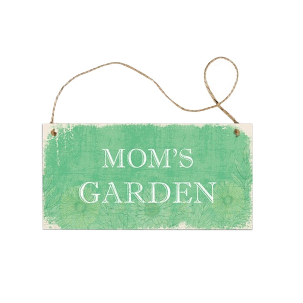 Address Signs Garden Plaque Wood Plaque Sign Wall Hanging Sign Size 10×20cm Board Sign for Home Kitchen Garden Message Wooden: D