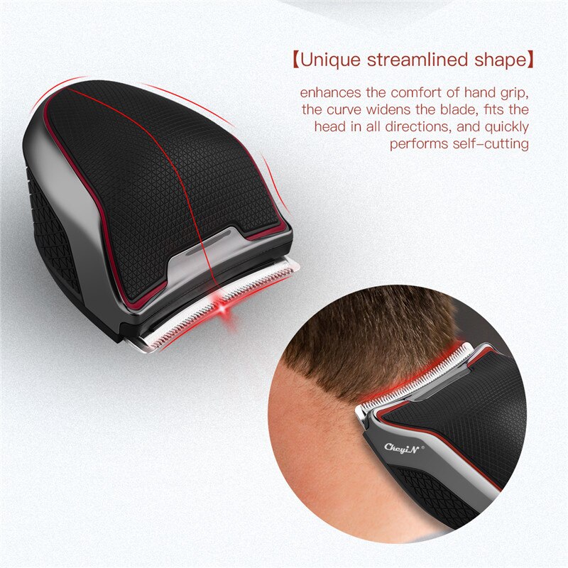 Professionele Tondeuse Voor Mannen Elektrische Tondeuse Draadloze Bakkebaarden Cutter Baard Scheermes Oplaadbare Scheren Machine