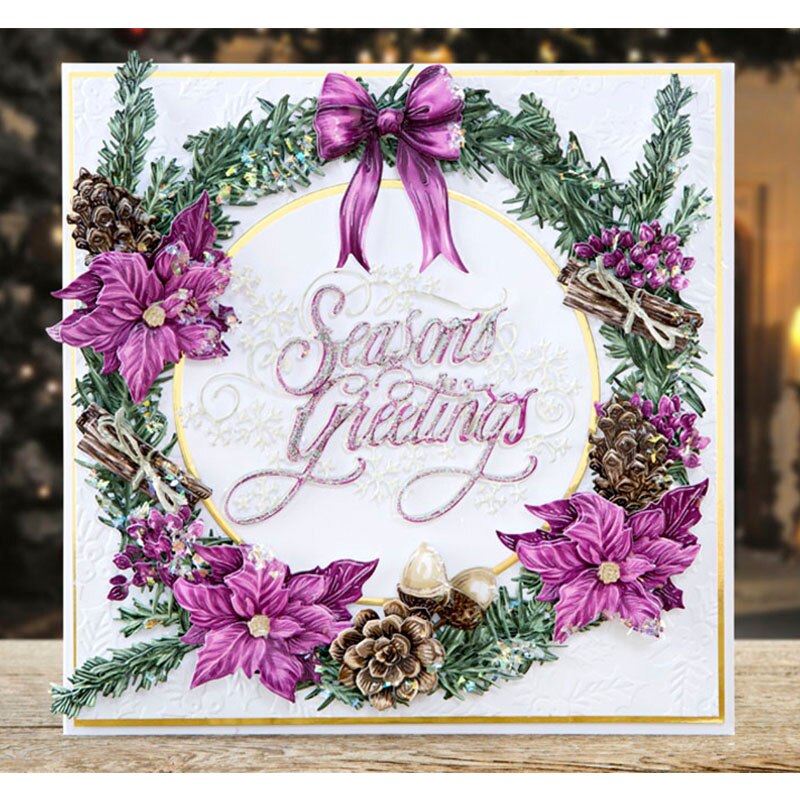 Maljakko wisteria viiniköynnös kukkia kantolaukku puita lauseita metallinleikkausmuotit itse tekemiseen scrapbooking paperikortit koriste käsitöitä