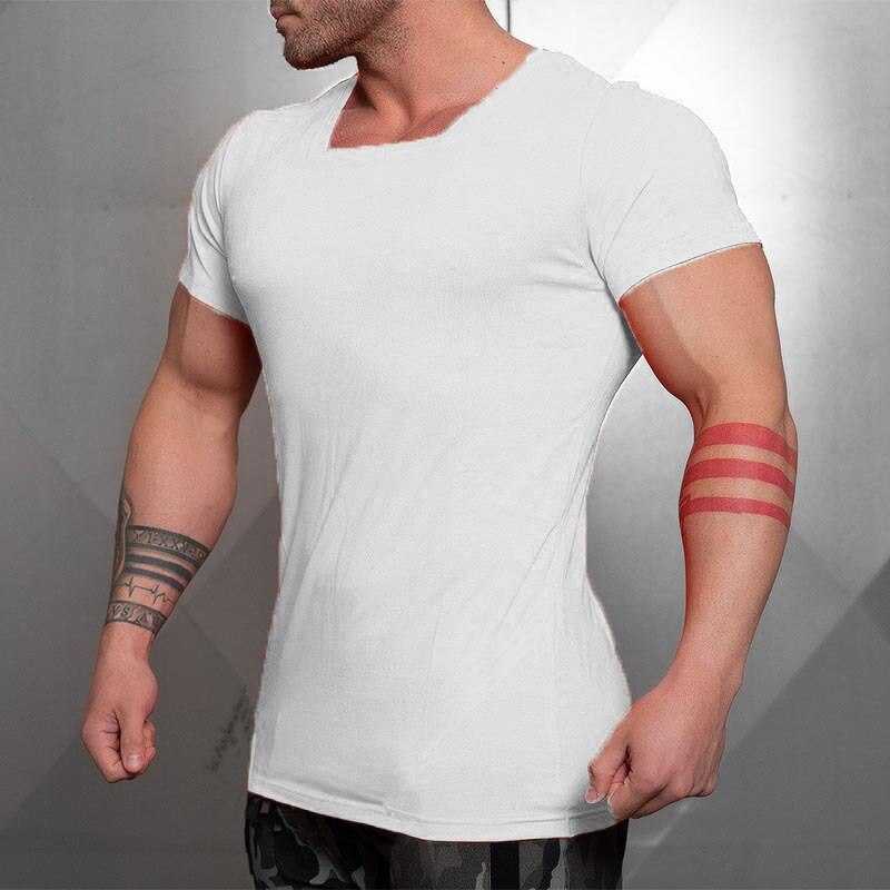 NOVEDAD DE VERANO ropa gimnasios apretado camiseta mens fitness camiseta homme gimnasios t camisa de los hombres fitness camisetas tops