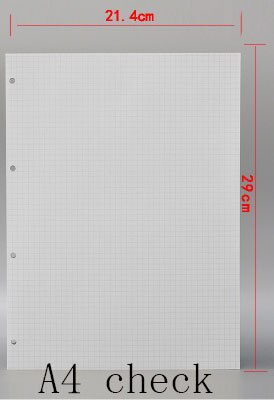 A4 B5 45 sheets monthly/weekly/TO DO filofax paper, planner papers refills, A4 Engineering drawing paper: A4 check 5x5mm